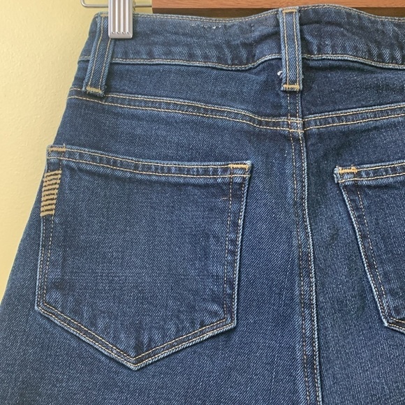 Paige | Custom Margot Jean Mom Painted Denim Artsy Face Distressed Art Shorts 25 - Picture 14 of 17